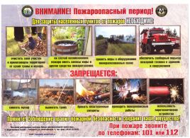 в пожароопасный период запрещается 001